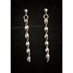 Vintage KA 1772 925 Sterling Silver Karizia Spa Stud Dangle Earrings 1.9g